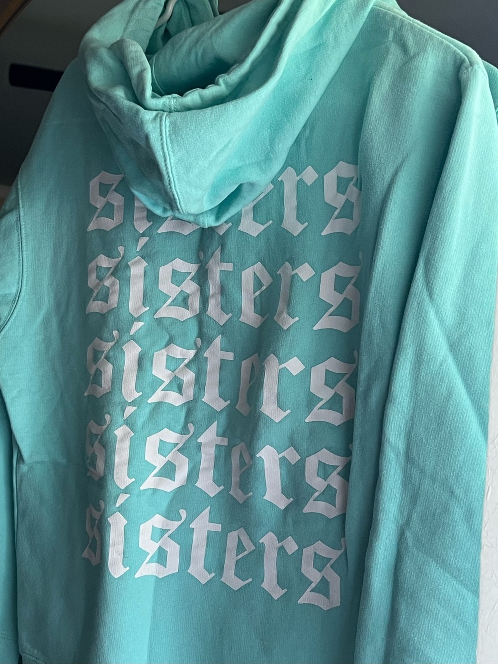 Aqua Graphic "Sisters" Hoodie (James Charles )